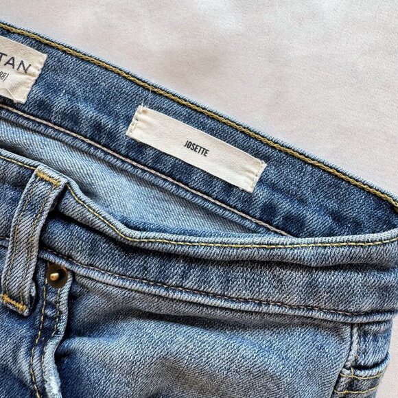 Nili Lotan Josette Wide Leg Jeans, Faded Wash, Size 27 - Picture 8 of 12